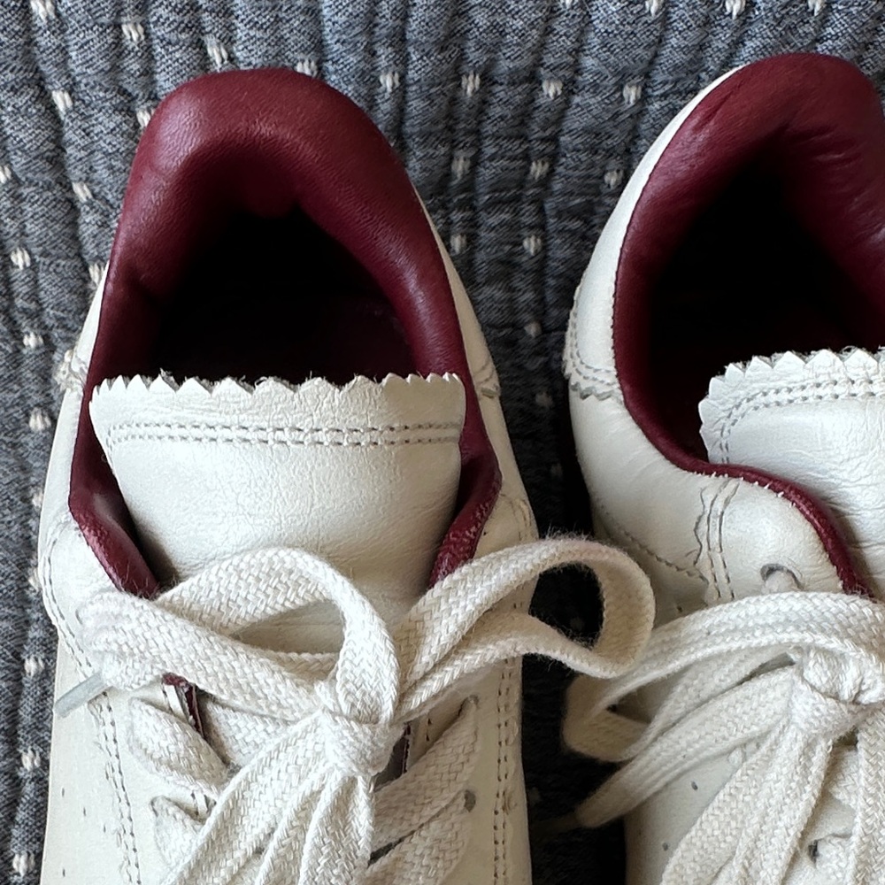 Isabel Marant Cream and Burgundy Sneakers 37 - Picture 4 of 6